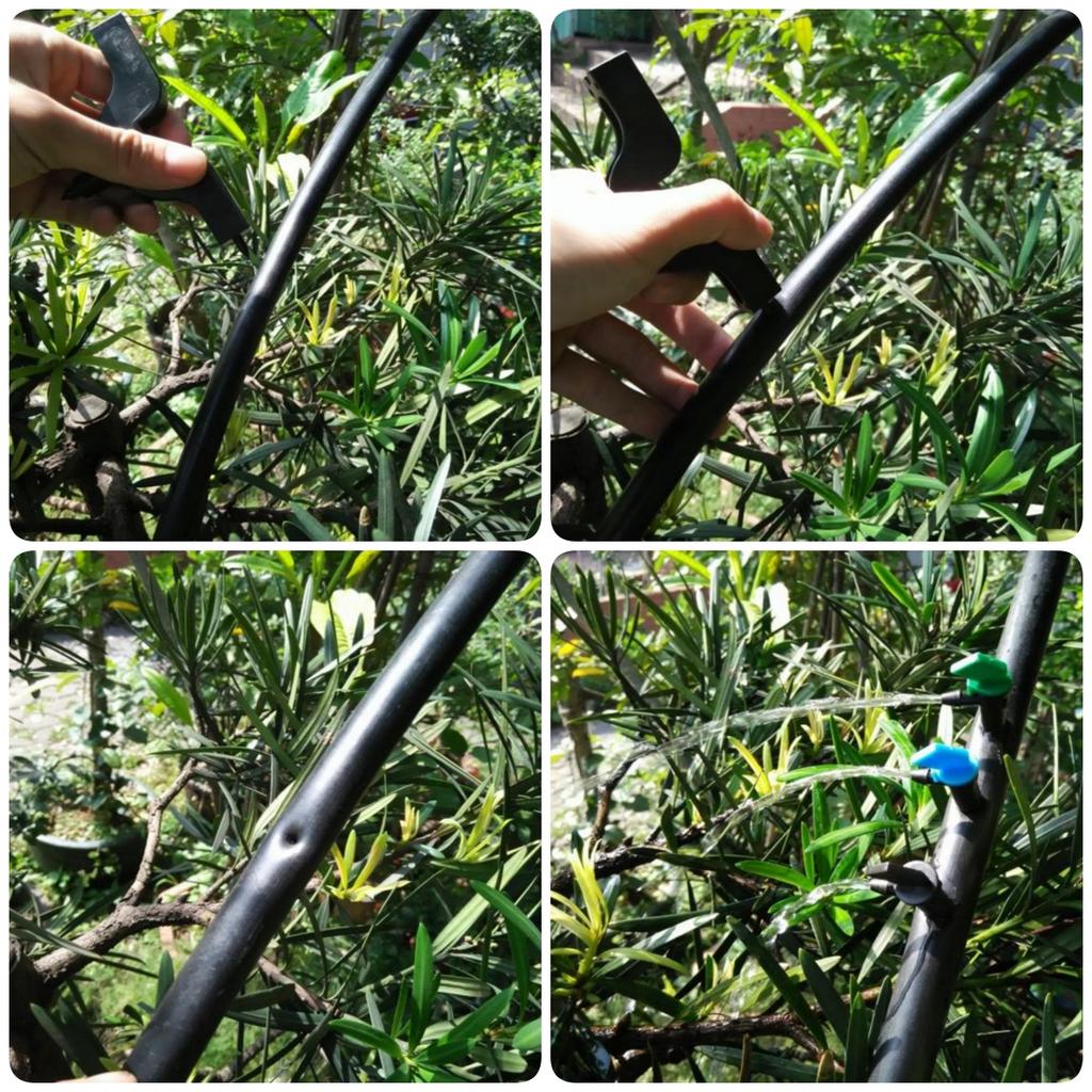 Garden Irrigation Drip Emitter 4L 8L 16L Flag-shaped Adjustable Dripper 1/4" Barb Steady Flow Micro-Sprinkler Nozzle 50/100Pcs