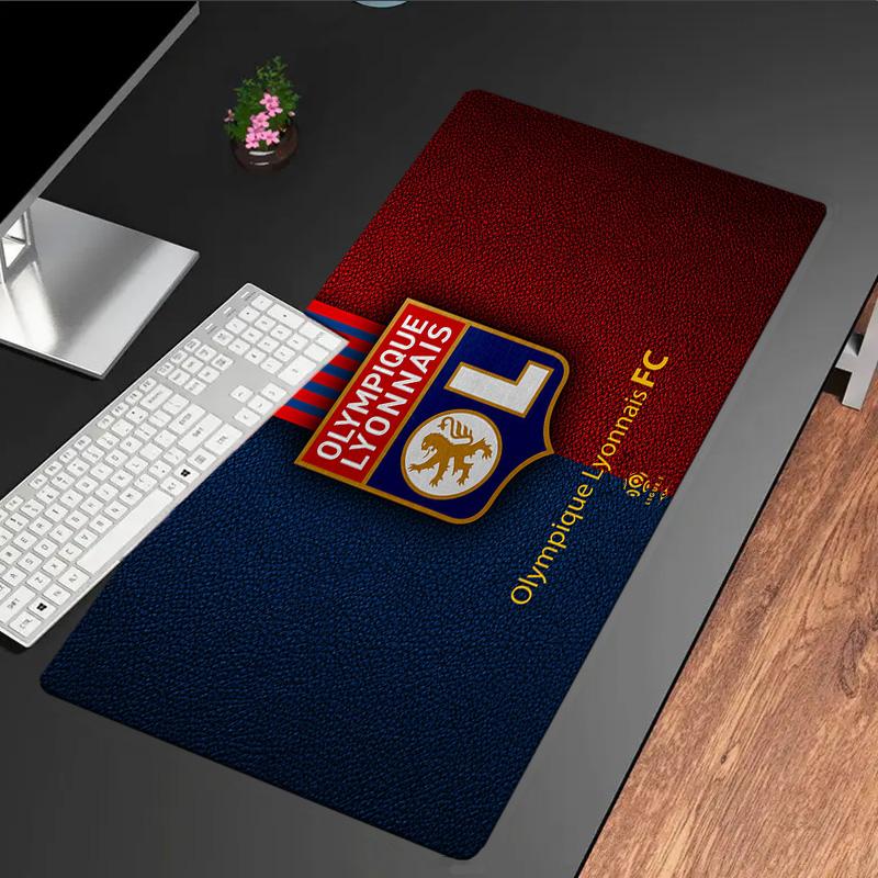 Olympique Lyonnais Football Crest Mouse pad Mouse pad, Gaming Mouse Pad, keyboard pad, Desk Decor for computer notebook Fan Gift Birthday Gift