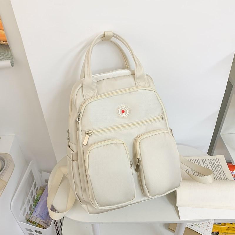 Schoolbag 2025 New Large-capacity Multi-compartment Junior High School Student Schoolbag Korean Version Versatile Backpack Casual Simple Schoolbag