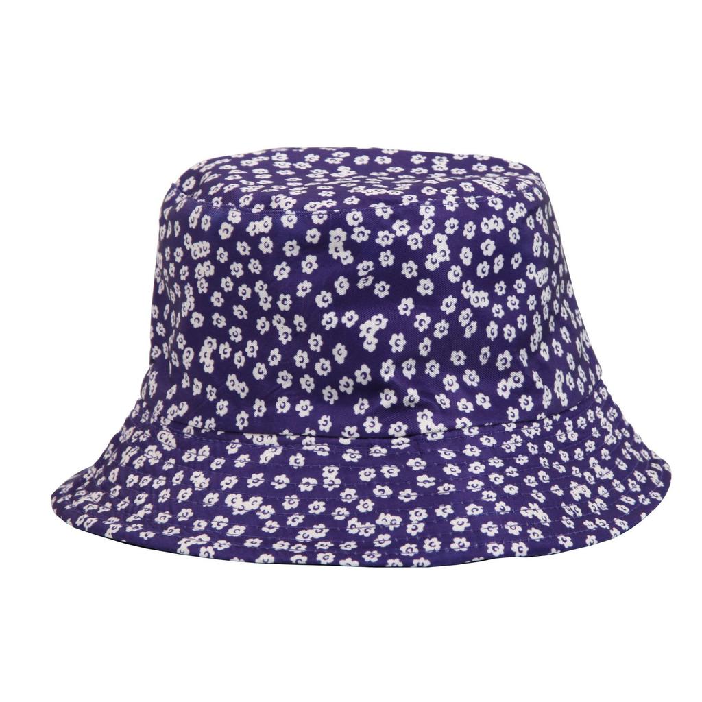 Hat Versatile Style Flower Print Womens Sunshade Hatscaps Fishermans