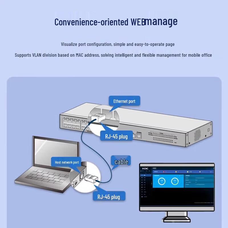H3C S1850V3-10P-EI Gigabit Web-Managed Enterprise Switch