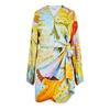 Never Fully Dressed Womens/Ladies Floral V Neck Long-Sleeved Wrap Dress