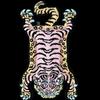 Teppich mit Tiger-Muster, Weicher Teppich aus Kunstkaschmir, Warmer Teppich für Schlafzimmer-Bettseite, Bodenteppich für Wohnzimmer, Heimdekoration