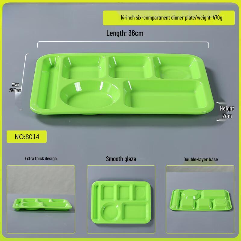 A5 Melamine Segmented Dining Plate
