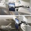 Universal Car Headrest Tablet & Phone Mount - 360° Swivel, Customizable Angles, Stretchable Gooseneck - Securely Holds IPad, IPh