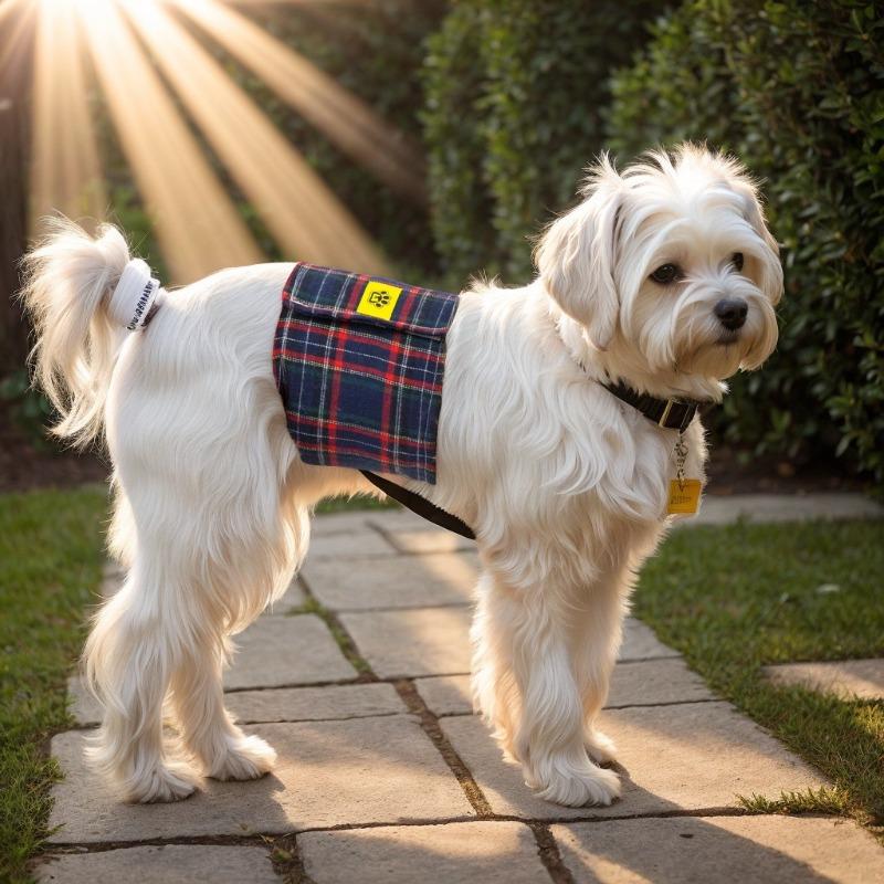 Kailina male dog physiological pants manufacturer dog physiological pants male dog anti-harassment pants plaid pet polite belt