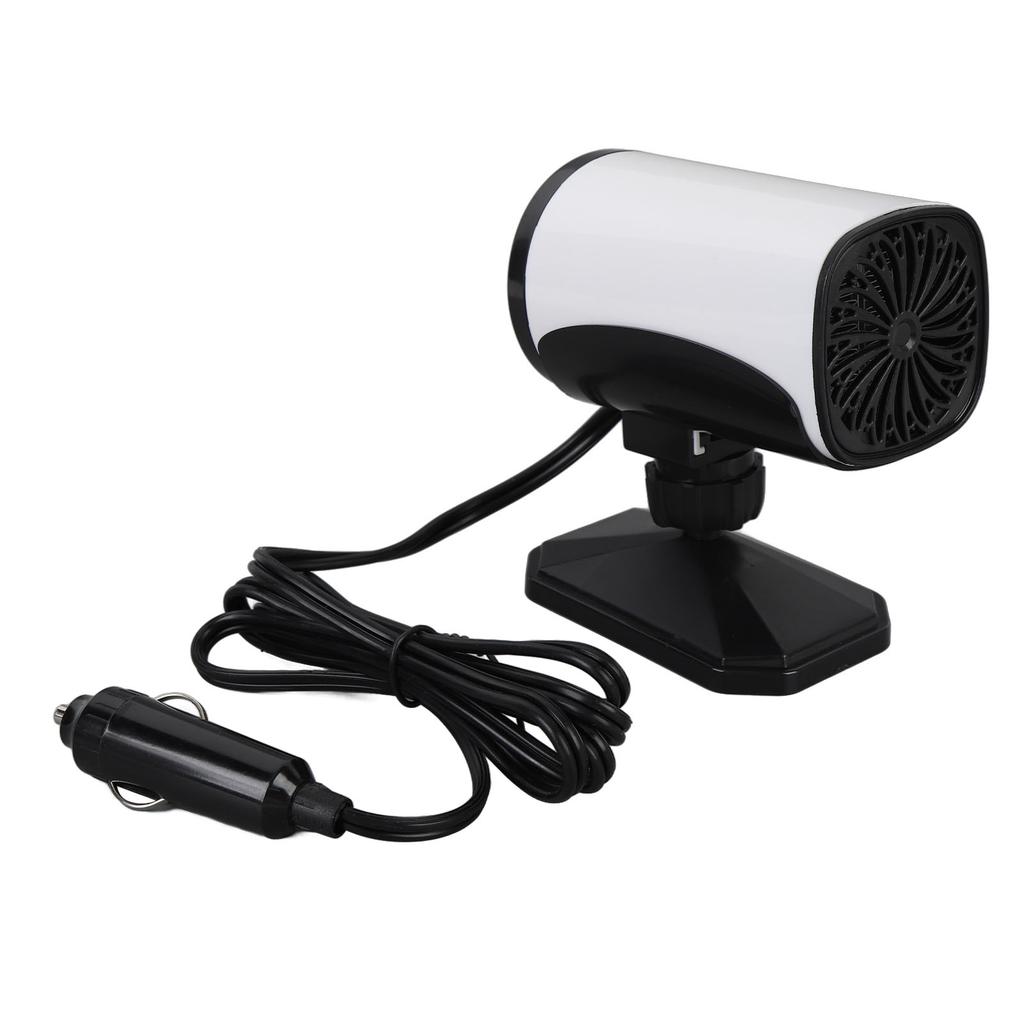 Car Heater 2 In 1 Cooling and Heating Compact Car Windshield Defroster Defogger 150W 12V White
