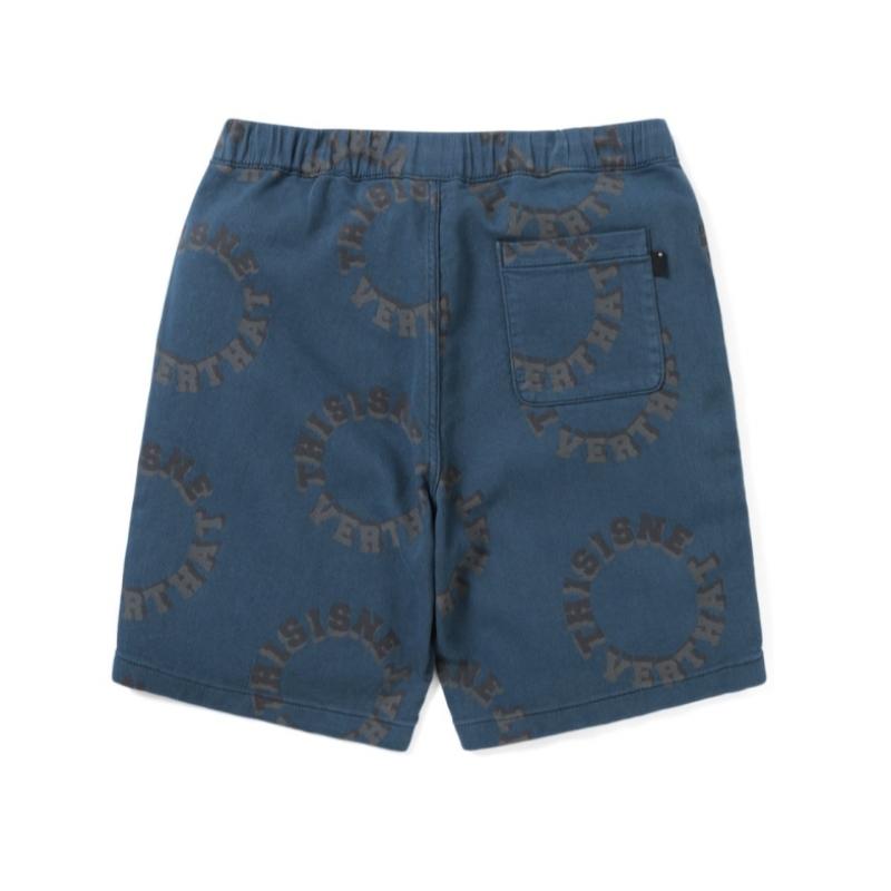 ThIs Is Never That 2tone Logo Jacquard Short Blue