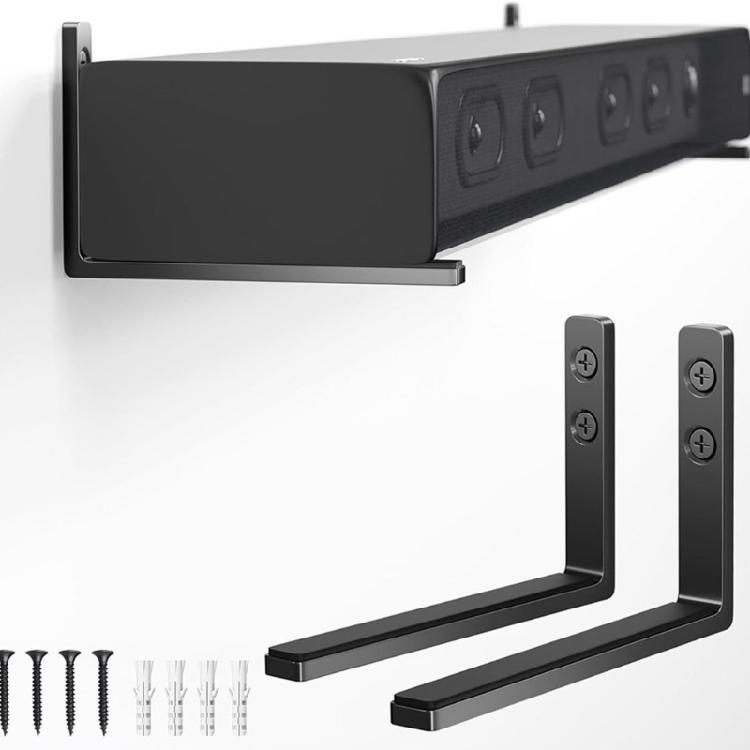Sound Bar Mounts Bracket With Depth Customization for Soundbar Superior Sound Placement