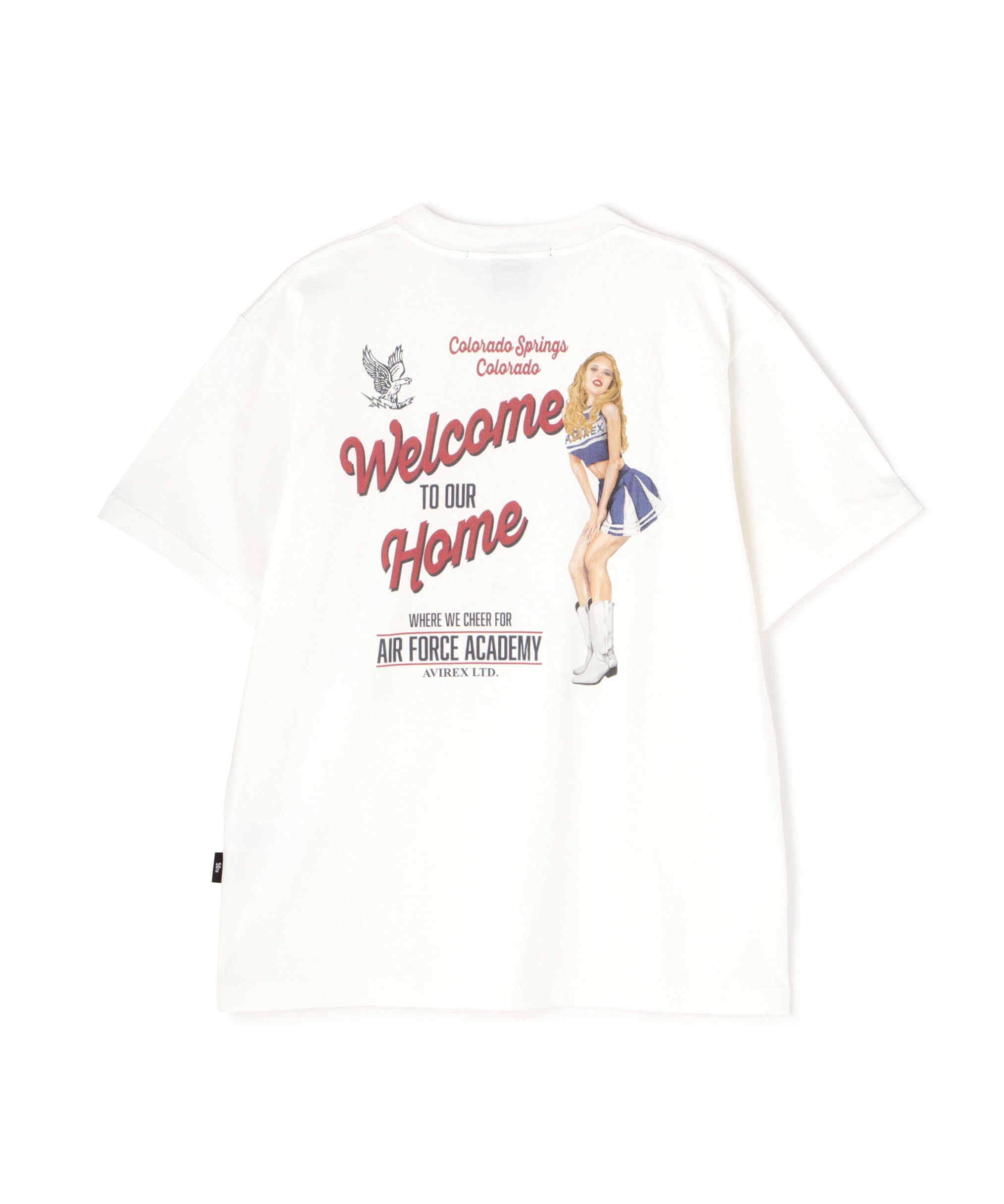 

Avirex Faded Cheerleader Short Sleeve Size T-Shirt, Men s T-Shirt, 2XL, White, 030, 783-5134009