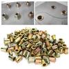 100pcs Industrial Threaded Insert Nuts Durable Flat Head Rivnuts Premium Rivet Nuts For Furniture