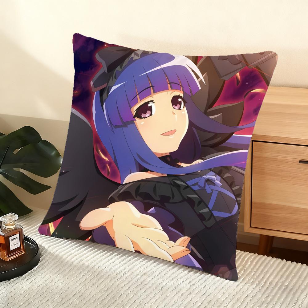 Higurashi When They Cry Cushion Cover Soft Short Plush Pillow Cover Smooth Cozy Texture Aesthetic Cushion Case Home Decor