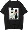 Anya Bond Forger Spy X Family Tshirt Fashion Casual Black T Shirt Harajuku Graphic Tee Shirt Short Sleeve 100% Cotton Streetwear Black