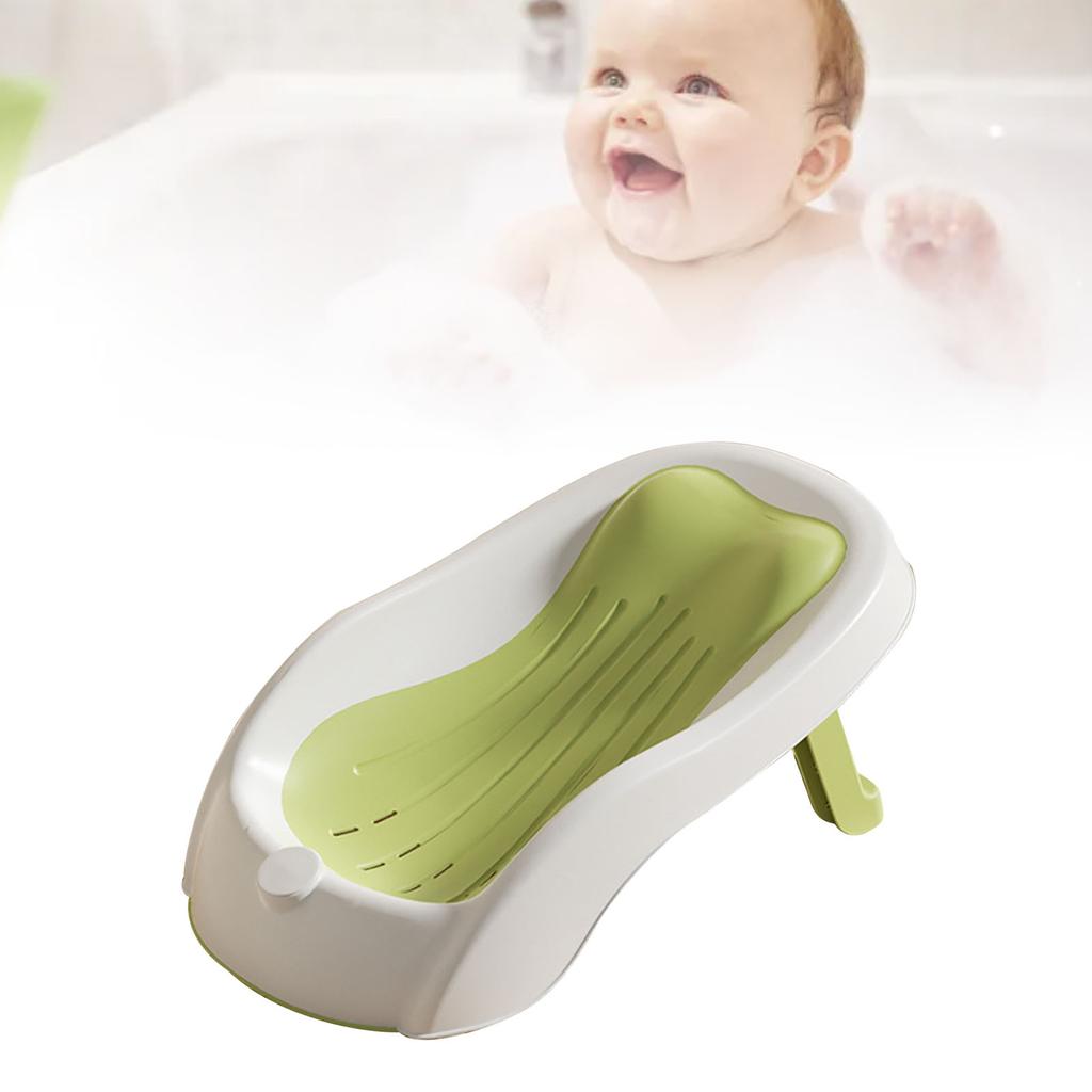Baby Bath Support Non Slip Angle PP TPE Newborn Bathtub Seat for Home Travel
