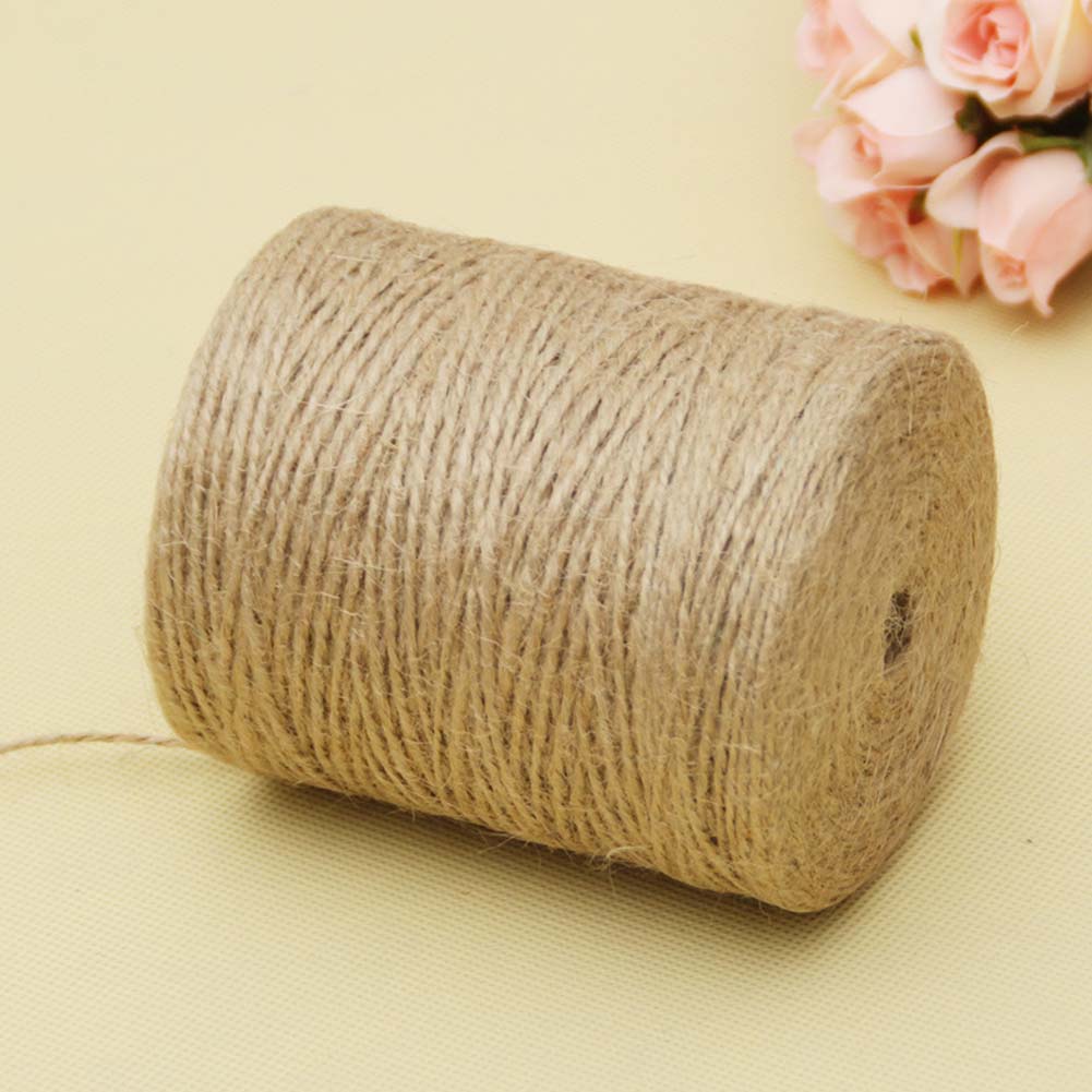 100 metri Naturale Vintage Corda di Iuta Cord String Spago Tela Nastro Artigianato Cucito FAI DA TE Iuta Canapa Decorazione Della Festa Nuziale