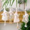 Creative Tree Ornament Christmas Angel Ornament Charming Girl Figure Delicate Fabric Material Easy To Hang Ornament