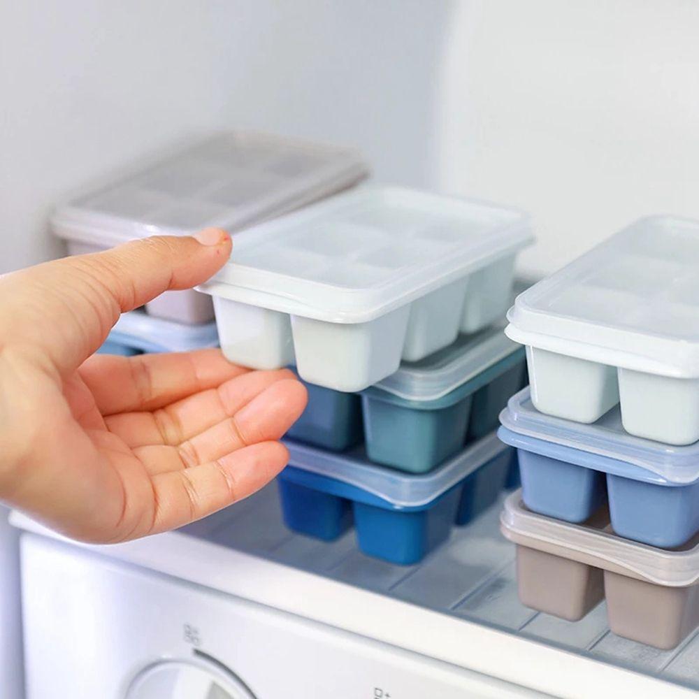 Lid Six Grids Easy To Demold Homemade Frozen Ice Cube Ice Tray Ice-Making Box Ice Mold Cube Mold
