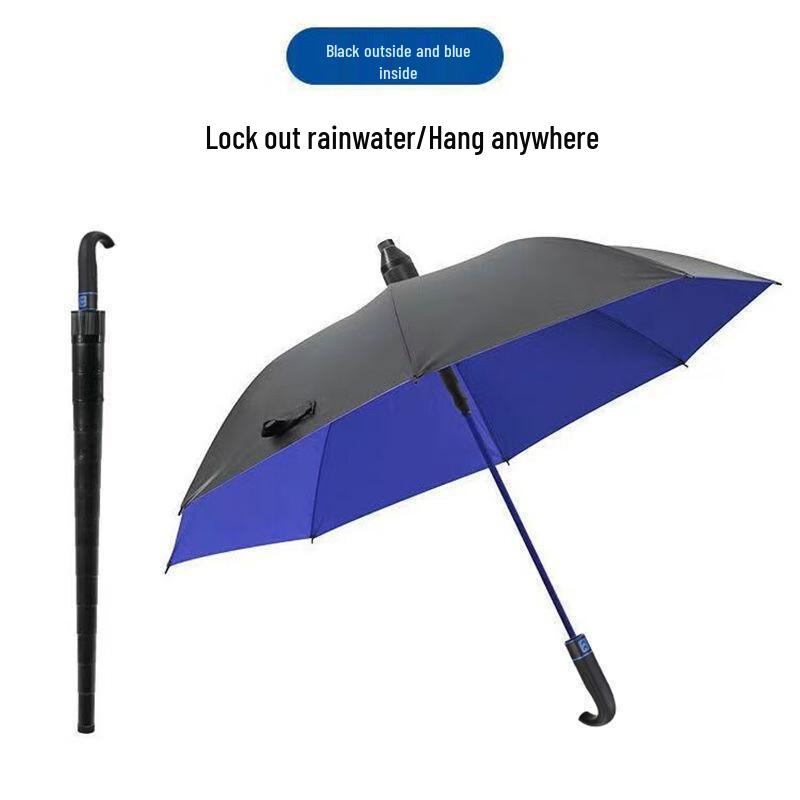 Nanjiao Creative Black UV Curved Handle Golf Umbrella