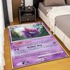 1PC Gengar Pokémon Cards Print Rug Carpet for Living Room Children Bedroom Mat Sofa Doormat Floor Rug Home Decor Anti Slip Mat