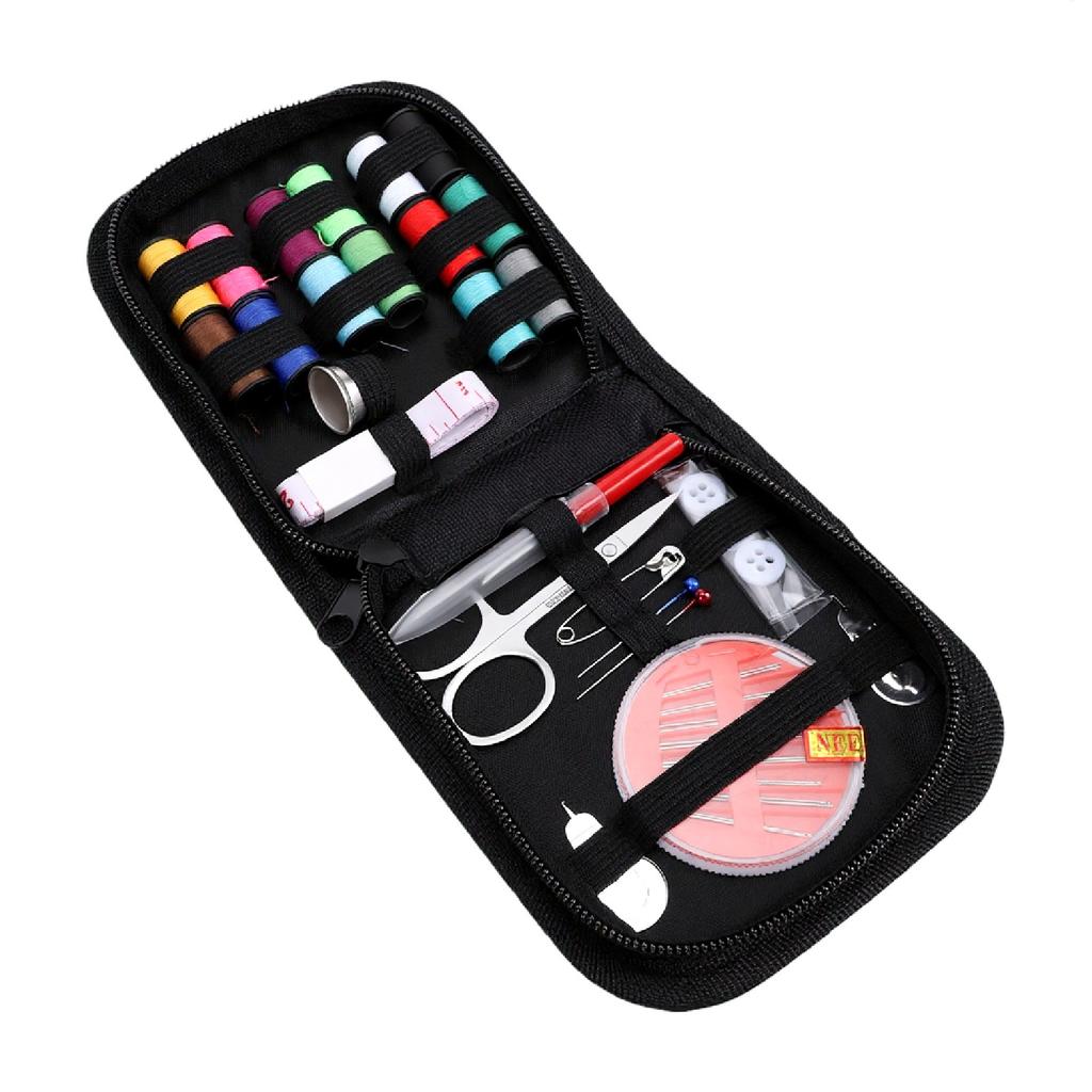 Sewing Kit Needle and Thread Kit with Scissor Threads Needles Buttons Tape Measure Thimble for Home Travel Emergencies