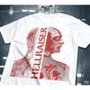 Hellraiser Pinhead Klassieke Horrorfilm Grafische Print T-shirt Unisex Ronde Hals Korte Mouw Casual Streetwear Mode T-shirts Tops voor Mannen Vrouwen