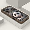 Milk tea-drinking Panda Pattern Case For iPhone 17 Pro Max Funda Shockproof Bumper Cover For iPhone 16 Pro Max 15 14 13 12 11 Air 16E