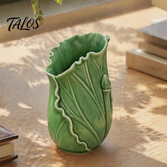 Decorative Pencil Holder for Office Lotus Leaf Pen Holder, Modern Creative Cup Desk Organizer Supplies Makeup Brushes Sustainable Stationery Storage