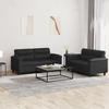 VidaXL Sofa Set with 2 Pcs Cushions, Sofas with Armrests and Backrest, Furniture Set, Living Room Furniture, 3202362