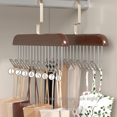 Holz Multifunktionale Unterwäsche Kleiderbügel Sparen Raum Frauen Lagerung Kleiderbügel Mehrere Haken Kleiderbügel