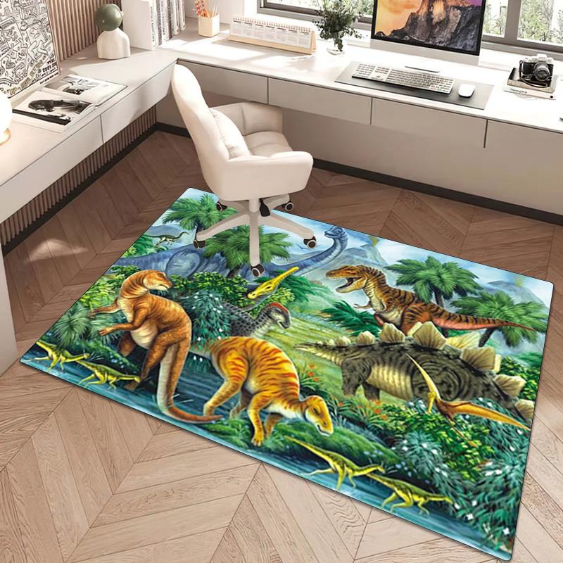 1Pc Dinosaur Rug - Home carpet Office Decorative Carpet For Living Room Bedroom Door Mat Floor Rug Computer Chair Area Rug