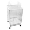 Bird Cage Rustproof Durable Metal Parrot Cage Multifunctional Large Bird Cage with Rolling Stand