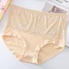 Women's High Waist Lace Briefs 3Pcs/Lot Soft Skin Friendly Seamless Breathable Panties Tummy Control Stretch Underwear
