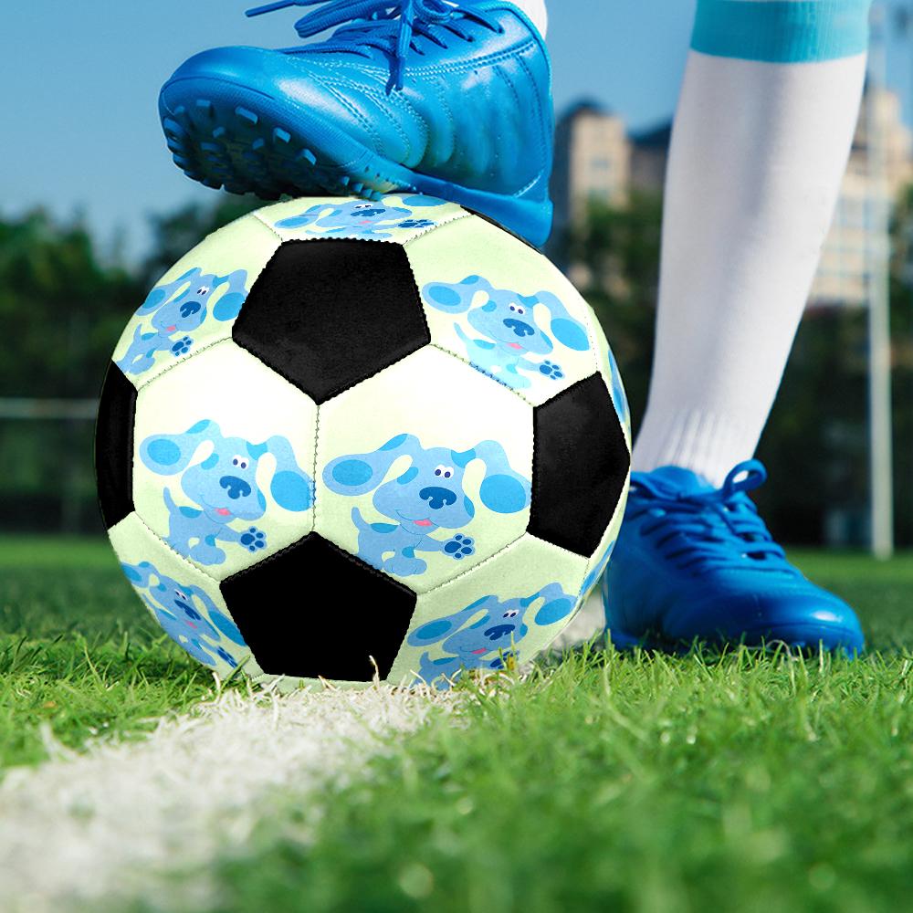 Blue's Clues Theme Size 5 Soccer Ball, Suitable for Both Indoor and Outdoor Matches, a Gift Suitable for Everyone.
