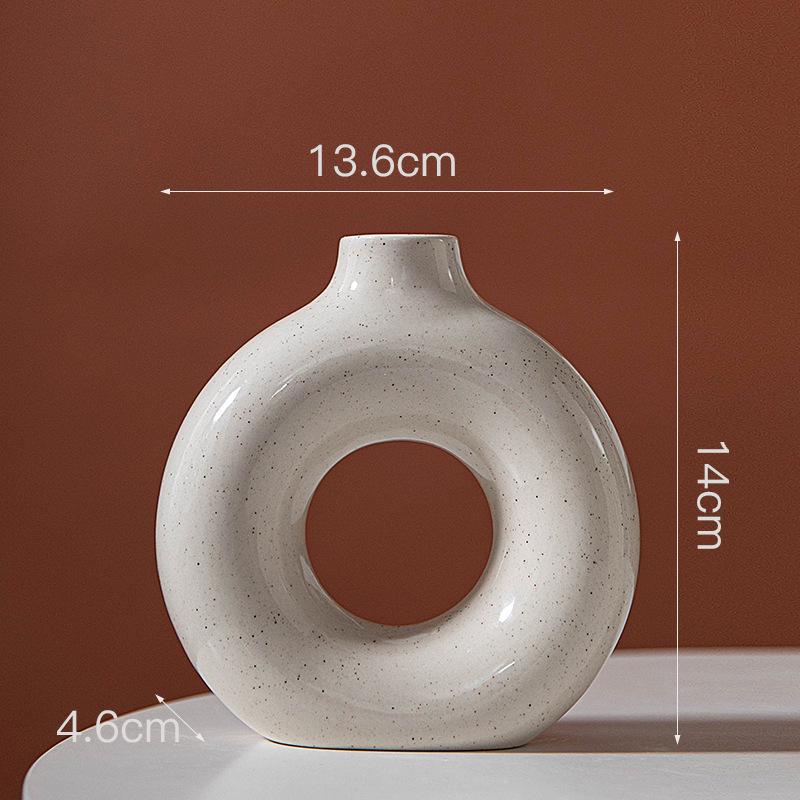 

Скандинавський незвичайний керамічний свічник-ваза, що вкладається один в один – Креативні круглі домашні прикраси для декору вітальні.