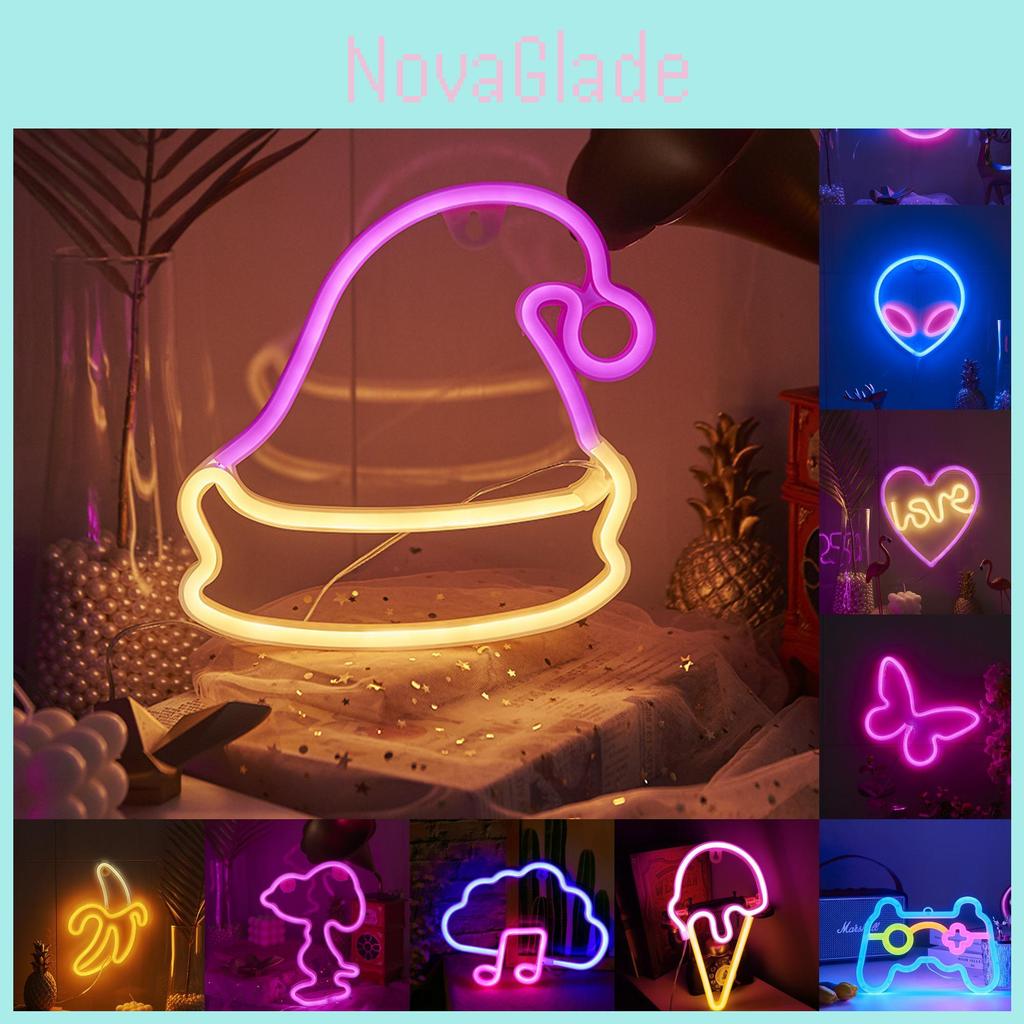 Whimsical Led Butterfly Alien Planet Night Light Charming Neon Decorative Lamp