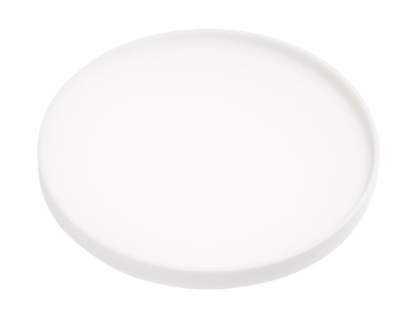 

Yamazaki 3D Coaster, Round, White, Approx. W10 x D10 x H0.9cm, Tower Silicone, 2538