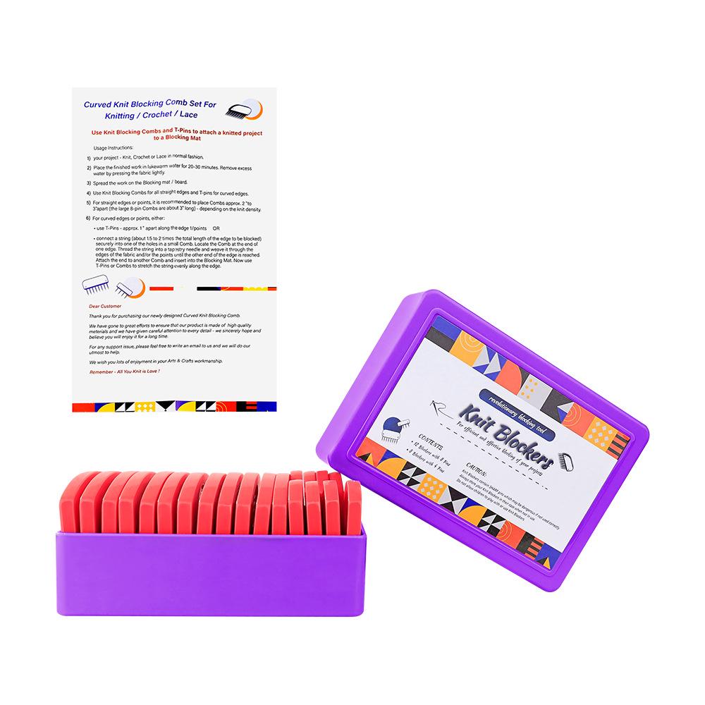 Shawl & Sweater Shaping Tool: Fixed Pin Comb for Knitting