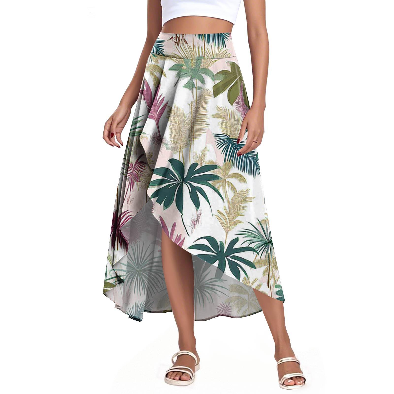 

Женская мода повседневная юбка-шорты с разрезом и оборками на высокой талии S