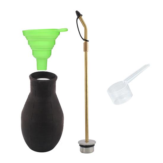 Manuell Pulversprøyte Diatoméjord-sprøyte Håndholdt Pulverspreder med Langt Metallrør for Diatoméjord Fine Pulver