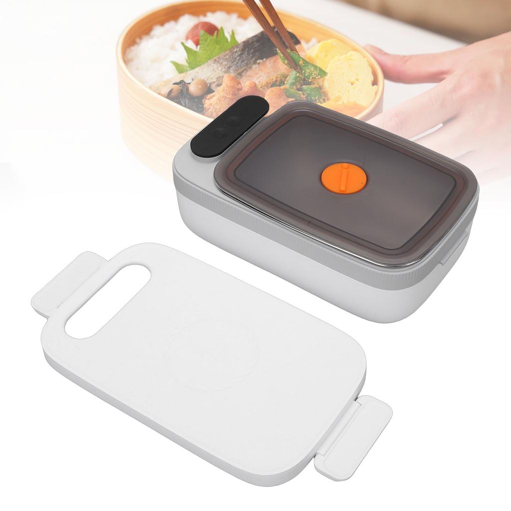 Electric Lunch Box Food Heater USB Rechargeable Food Storage Warmer Container 1000ML Stainless Steel 7 Heating Levels 14000mAh Battery