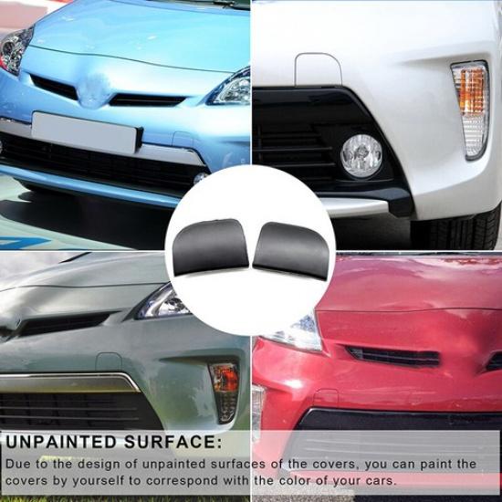 Right and Left Front Tow Hook Bumper Eye Cover Cap For Toyota Prius 2012-2015 2x