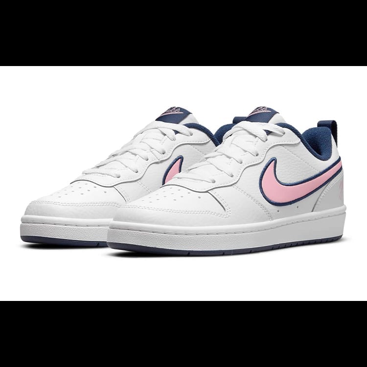 Nike Court Borough Low 2 SE1 'White Blue Pink' GS DB3090-100