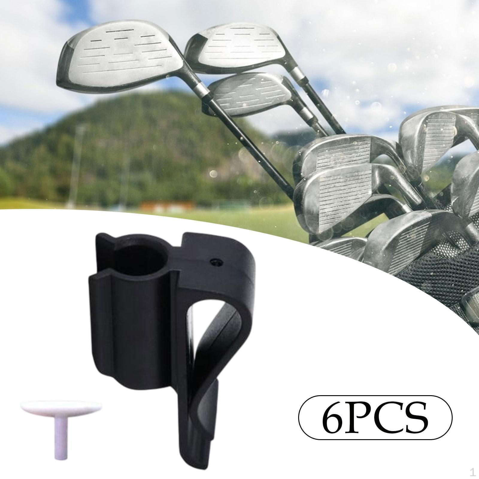 

6 шт. сумка для клюшек для гольфа на зажиме для мужчин и женщин, компактная, чёрный