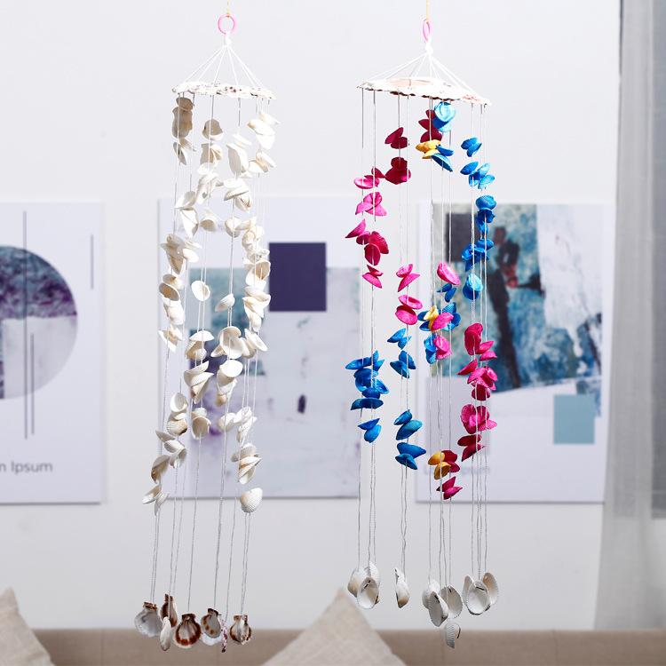 Shell Wind Chimes Wedding Home Door and Windows Hanging Car Decoration Japanese Wind Chimes Couple Diy Bell