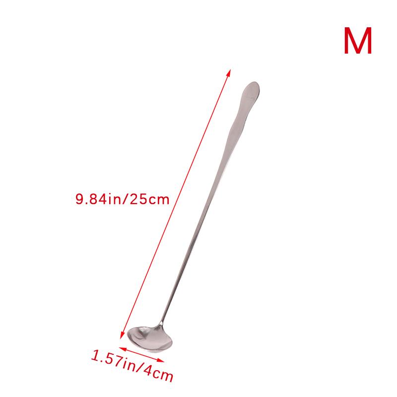 1 kus Nerezová ocel Lžíce na míchání s dlouhou rukojetí Lžíce na zmrzlinu Dezertní lžíce Nádobí