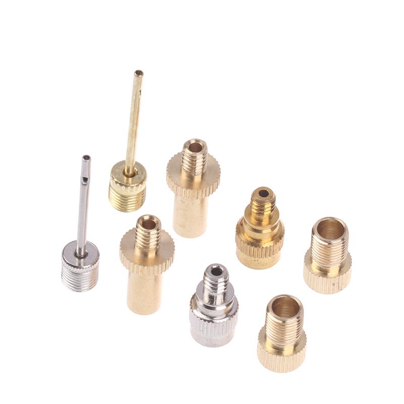 4Pcs/Set Bicycles Wheel Tire Transfer Valve Adapter Brass Valve Nozzle Adapter Road & Mtb Tire Pump Nozzle Connectors Set