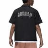 Jordan Embroidered Casual Short Sleeve Shirt Men Tops Black DM1417-010