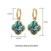 Light Luxury Abalone, Fritillaria, Earrings for Women, High-end Four-leaf Clover, Star Geometric Pendant Earrings