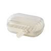 Plastic Soap Holder with Secure Zippered Closure Leak Prevent Drain Design Soap Case for Travel Gym Keeping Soap Drying