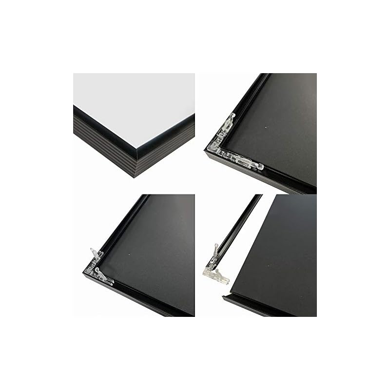 A.P.J. Aluminum Poster Frame / Fit Frame A1 Size (594 x 841 mm) Black